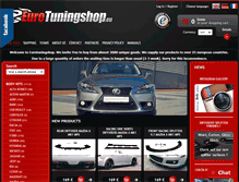 Tablet Screenshot of eurotuningshop.com